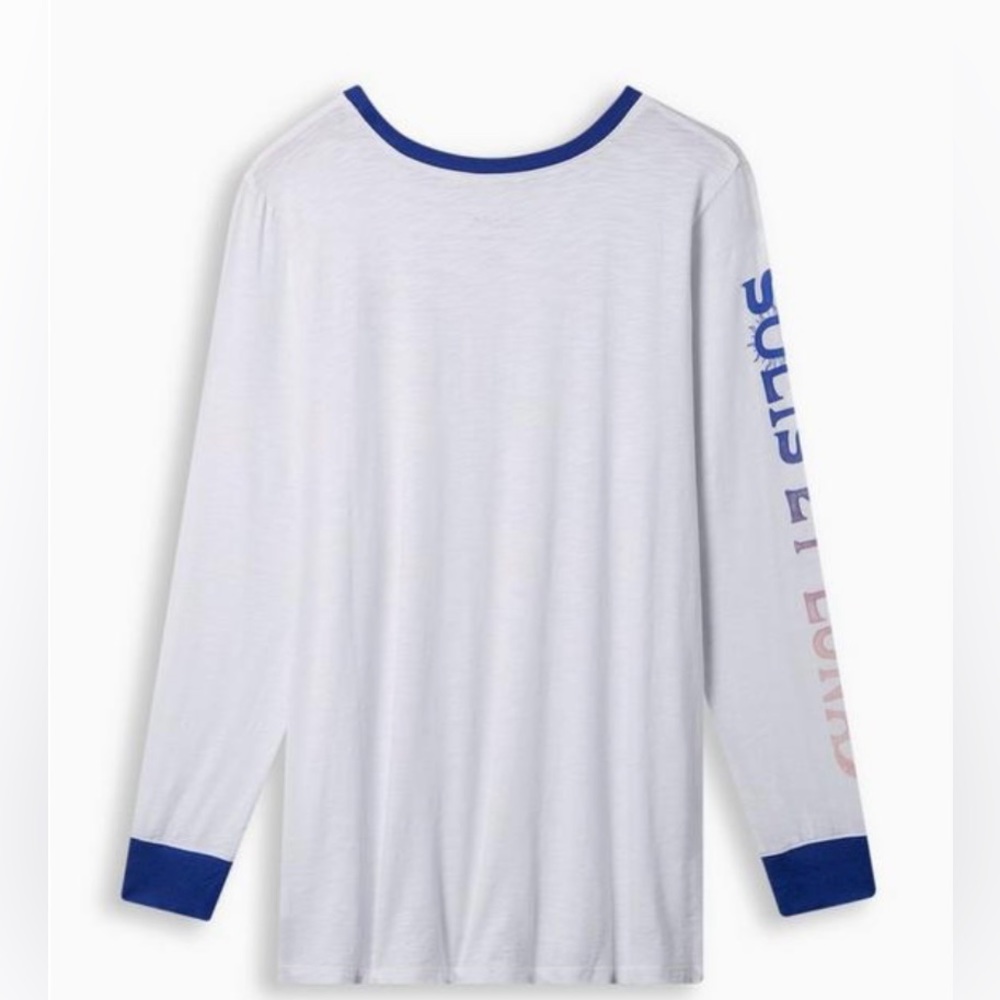 NWOT Torrid Luna Classic Fit Super Soft Slub Ringer Long Sleeved Crew 10 00 - Picture 4 of 14